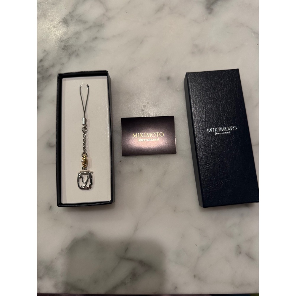 Mikimoto International Letter 'Y' Charm Mobile Phone‎ Strap brand NEW